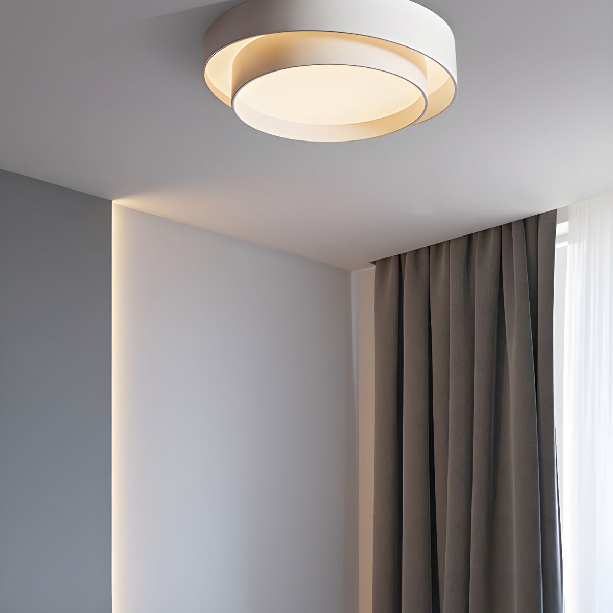 Ceiling Light with LED Metal Round Nordic Style | Rovira