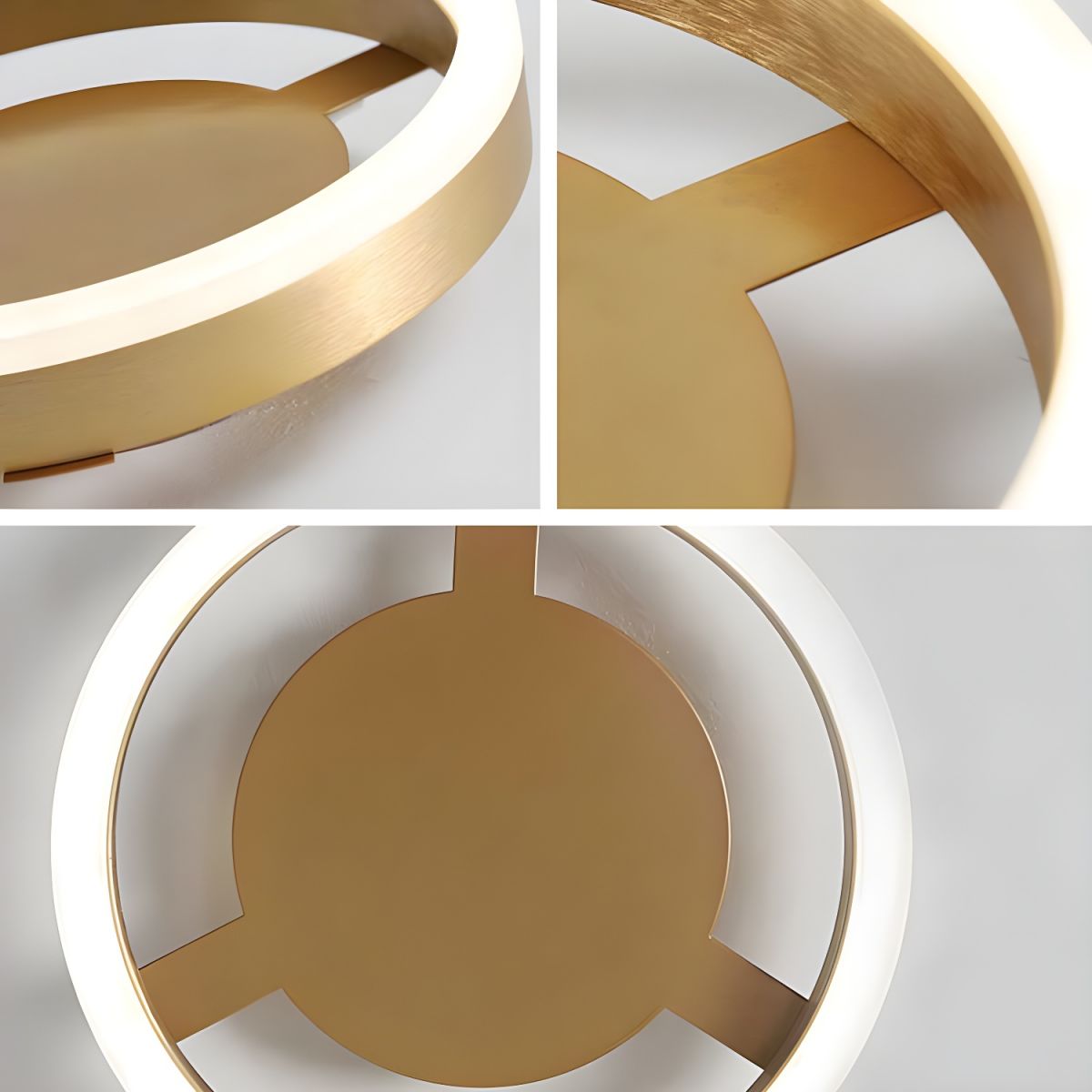 Ceiling Light with LED Modern Golden Metal | Morvia