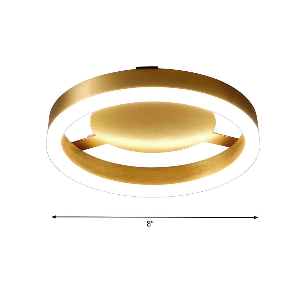 Ceiling Light with LED Modern Golden Metal | Morvia