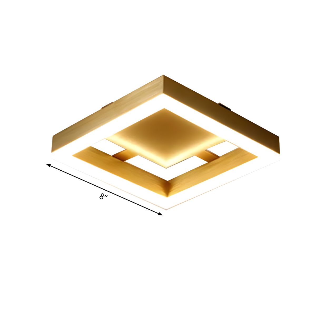 Ceiling Light with LED Modern Golden Metal | Morvia