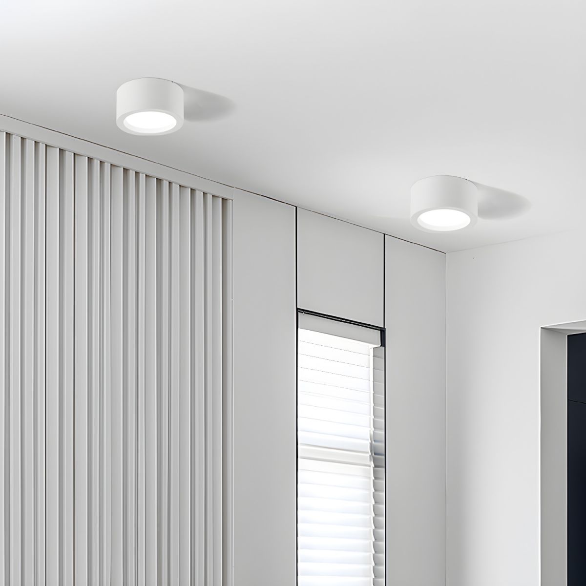 Ceiling Light with LED Nordic Cylinder Flush Mount | Noviri