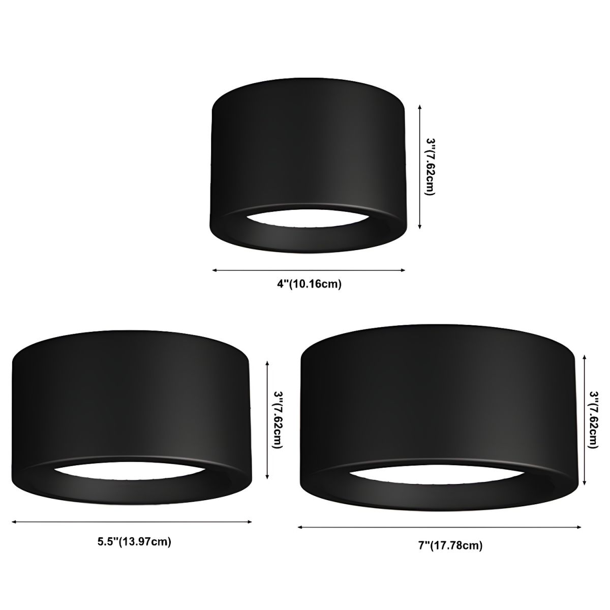Ceiling Light with LED Nordic Cylinder Flush Mount | Noviri
