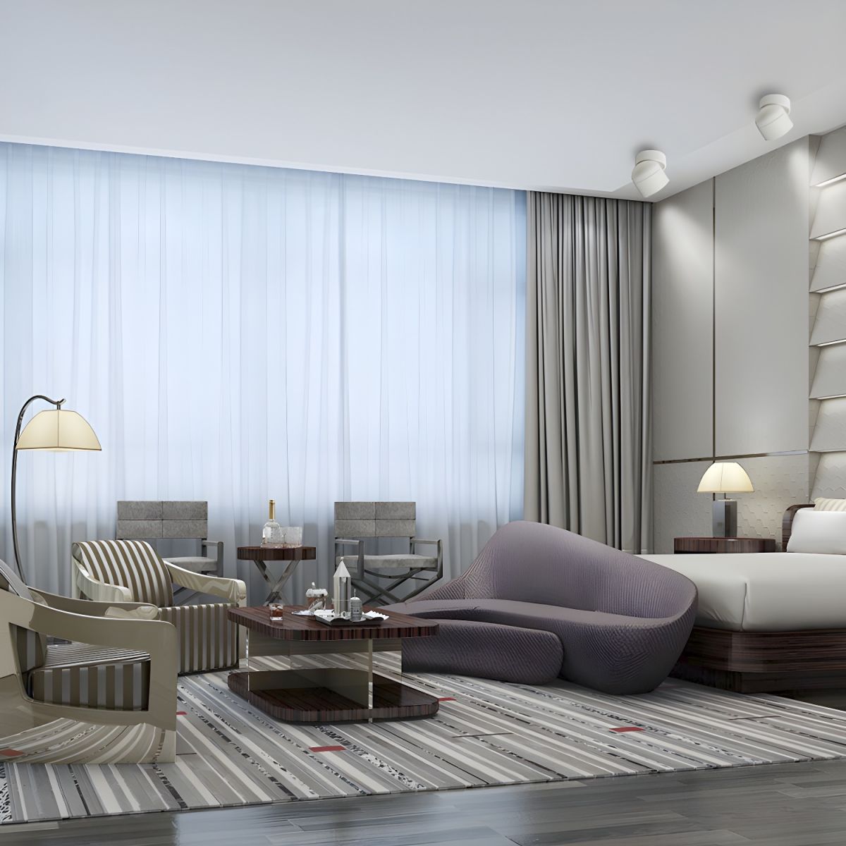 Ceiling Light with LED Nordic Flush Mount Design | Lorvien