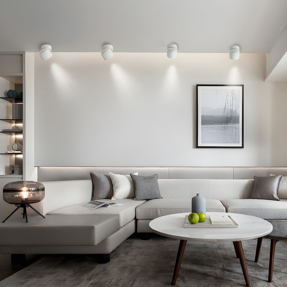 Ceiling Light with LED Nordic Flush Mount Design | Lorvien