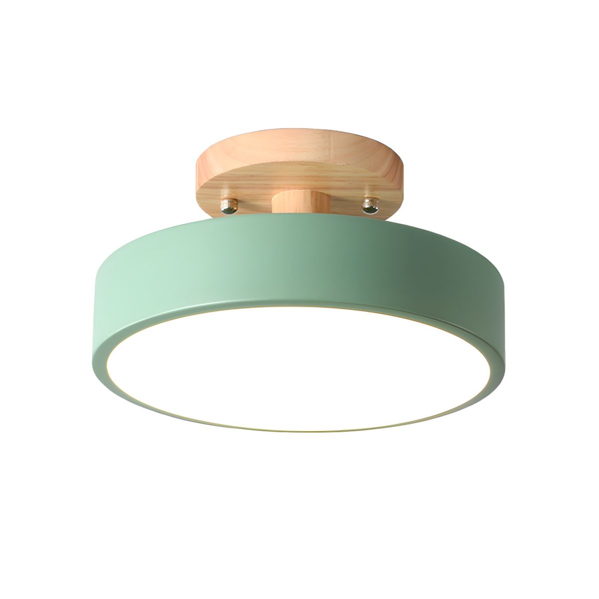 Ceiling Light with LED Nordic Style Wood Canopy | Norvyn