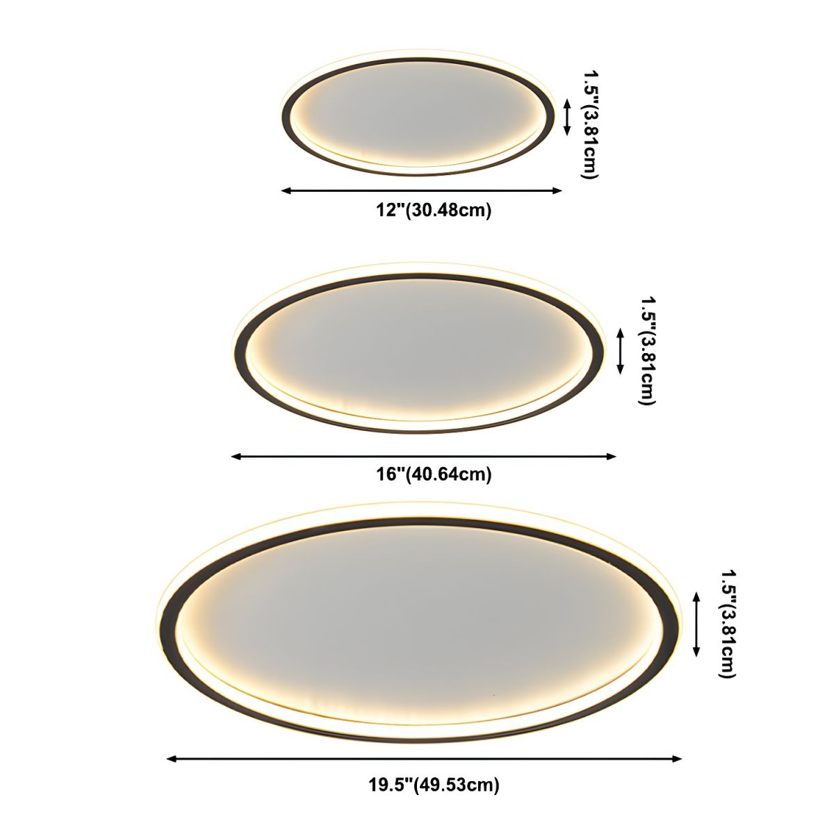 Ceiling Light with LED Round Nordic Modern Flush Mount | Aerivo