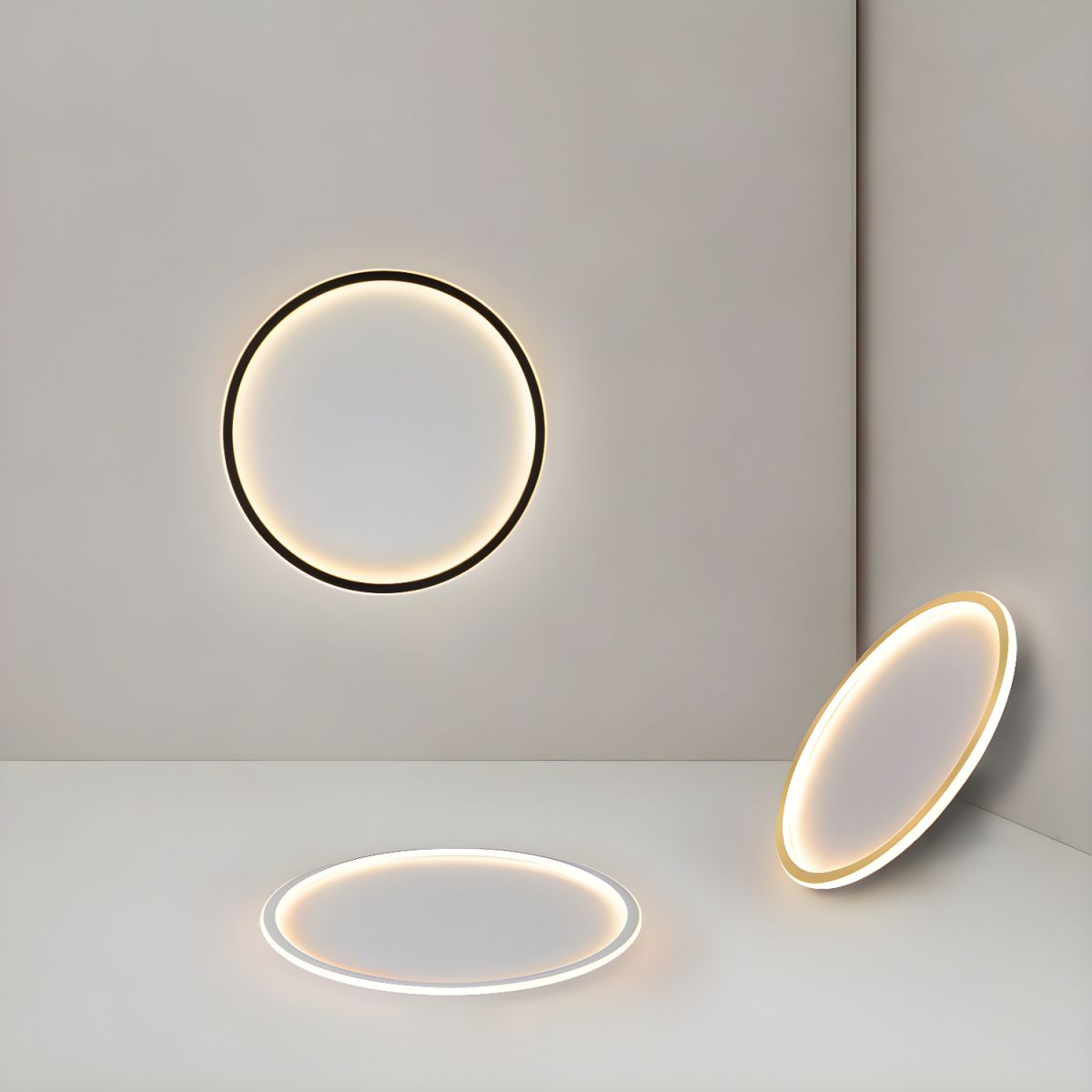 Ceiling Light with LED Round Nordic Modern Flush Mount | Aerivo