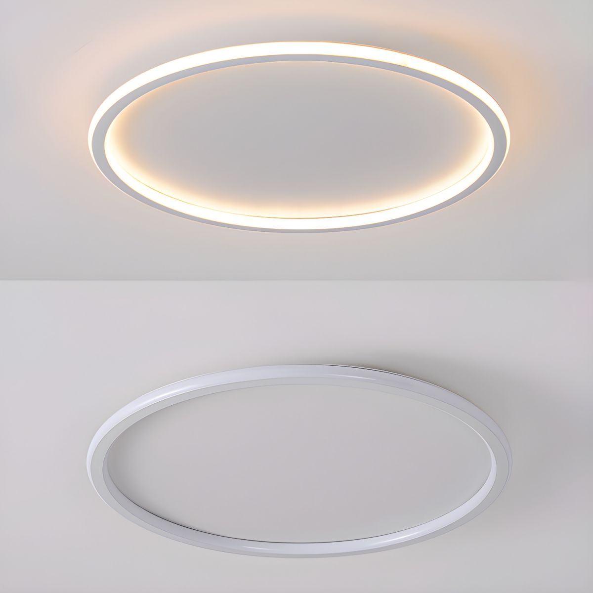 Ceiling Light with LED Round Nordic Modern Flush Mount | Aerivo