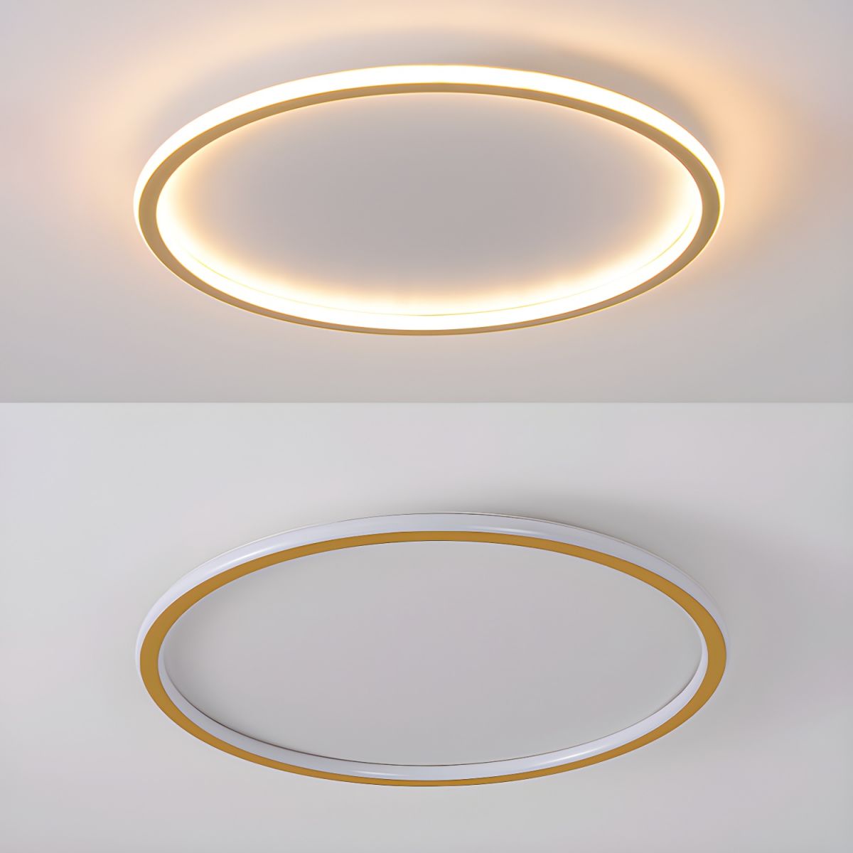 Ceiling Light with LED Round Nordic Modern Flush Mount | Aerivo