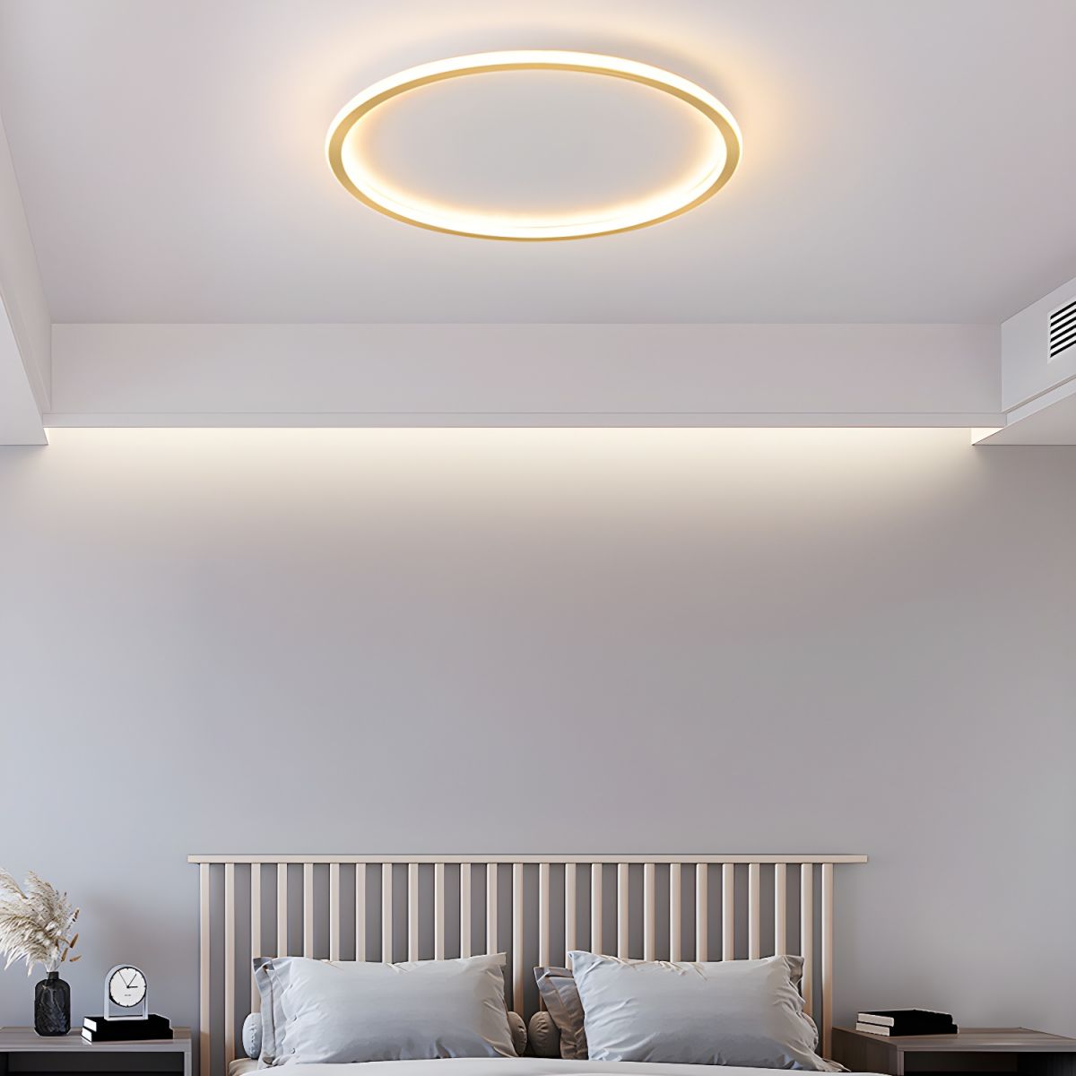 Ceiling Light with LED Round Nordic Modern Flush Mount | Aerivo