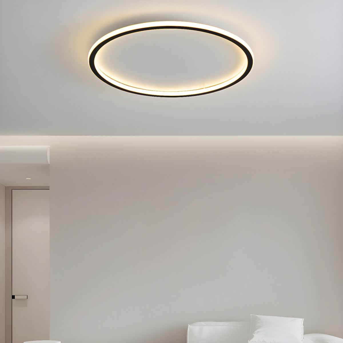 Ceiling Light with LED Round Nordic Modern Flush Mount | Aerivo