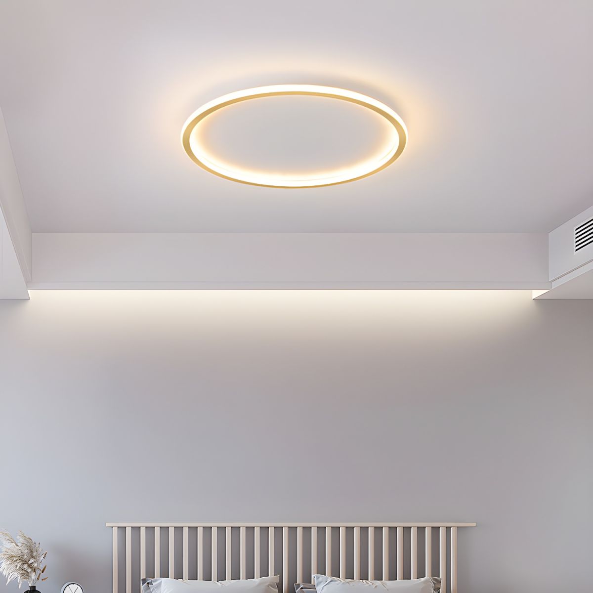 Ceiling Light with LED Round Nordic Modern Flush Mount | Aerivo