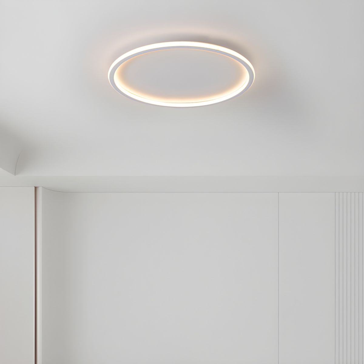 Ceiling Light with LED Round Nordic Modern Flush Mount | Aerivo