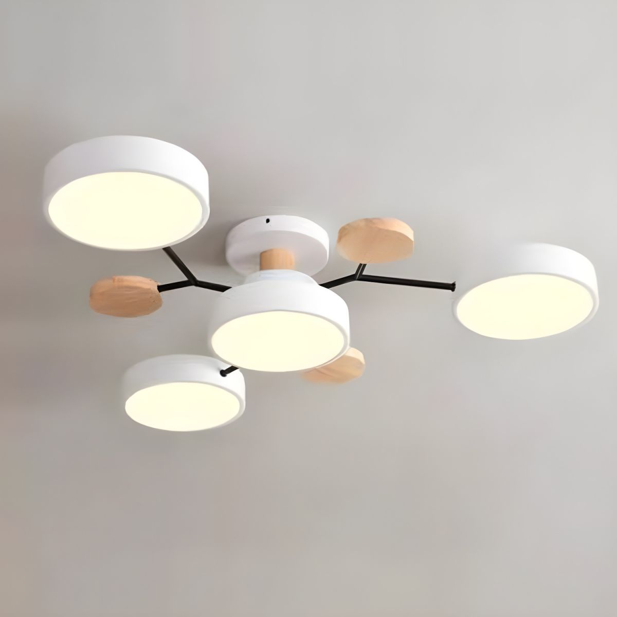 Ceiling Light with LED Semi Flush Mount Modern Living Room | Macora
