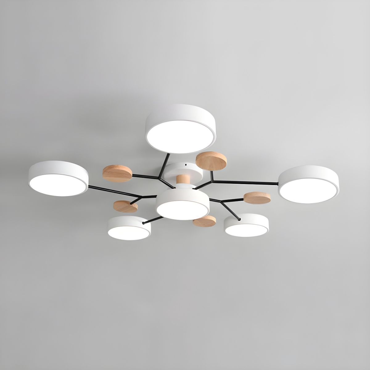 Ceiling Light with LED Semi Flush Mount Modern Living Room | Macora