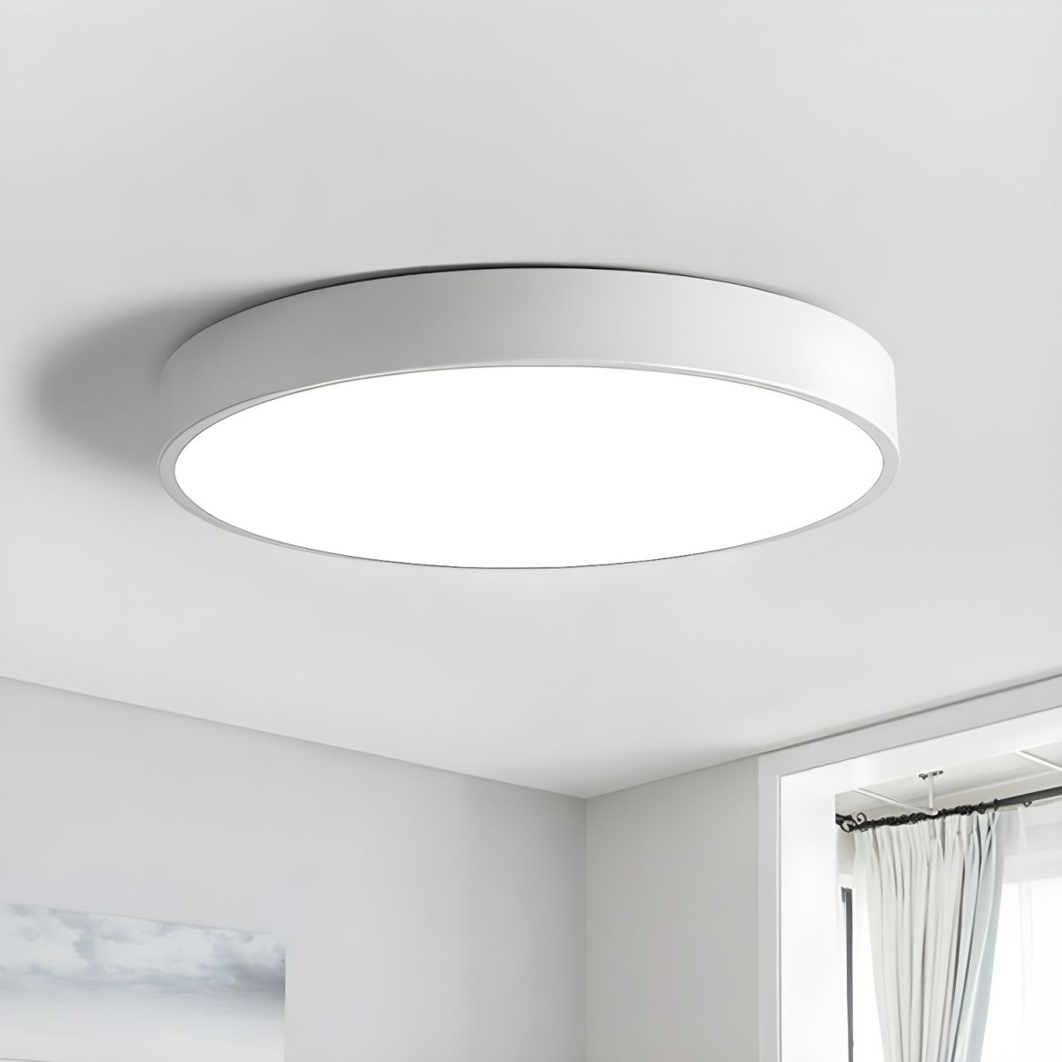 Ceiling Light with LED Slim Nordic Flush Mount | Veylan