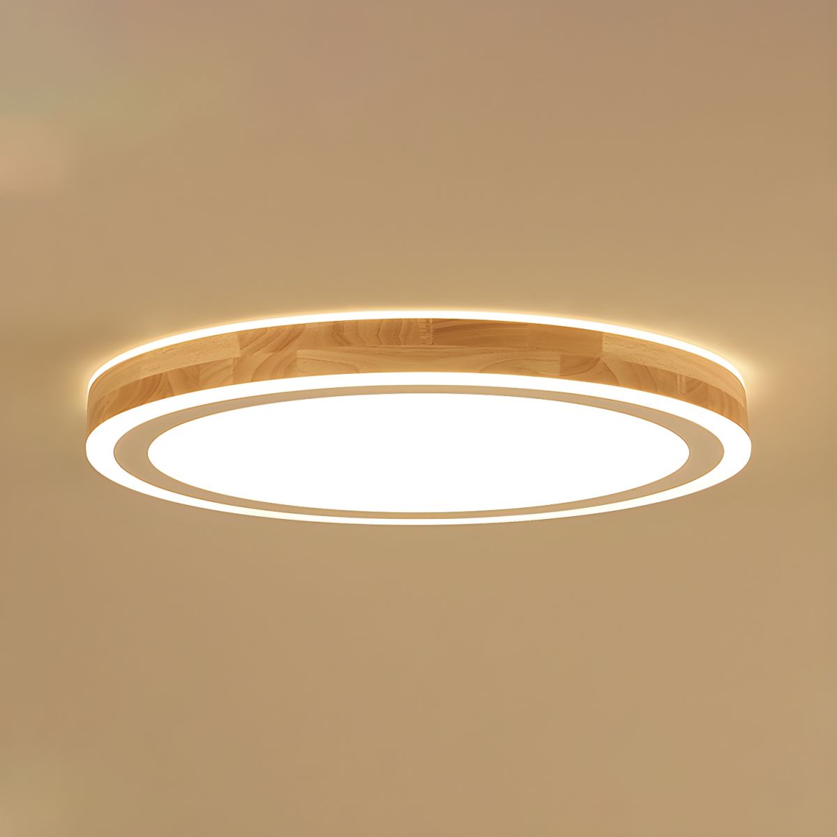 Ceiling Light with Natural Wood LED Nordic Style | Zarven