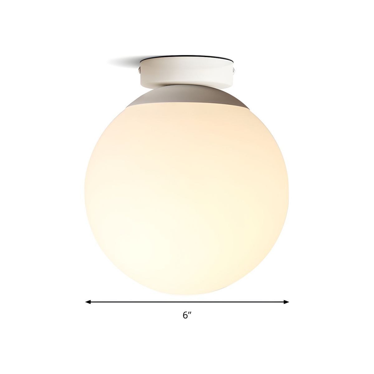 Ceiling Light with Opal Glass Nordic Style | Zeydra