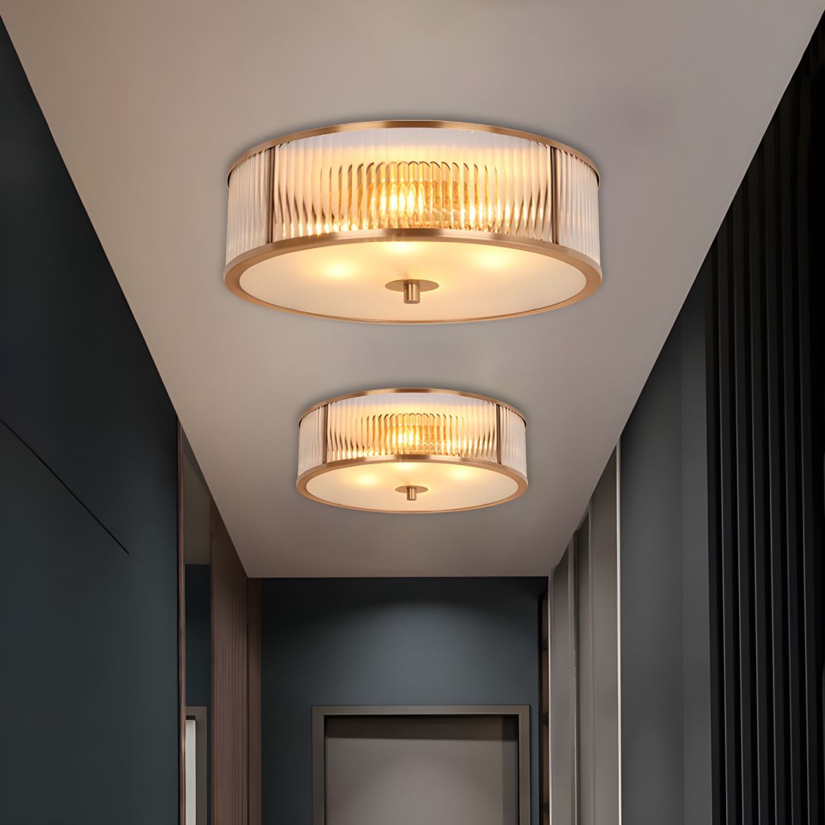 Ceiling Light with Opaline Glass Colonial Style | Fluvina