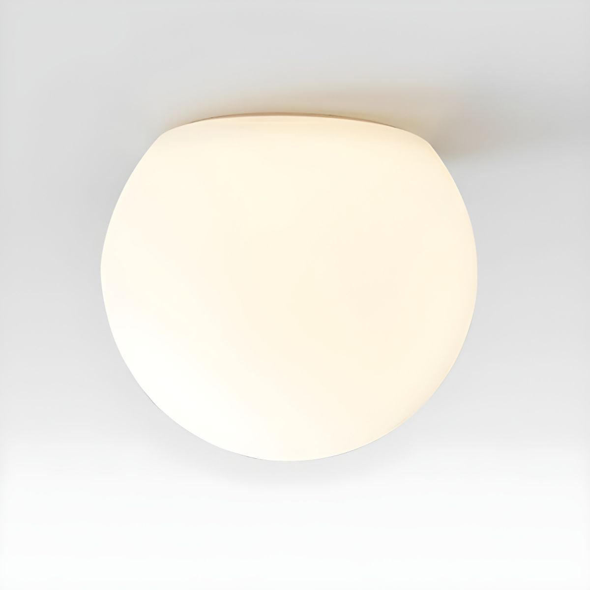 Ceiling Light with White Globe Modern Flush Mount | Lorven
