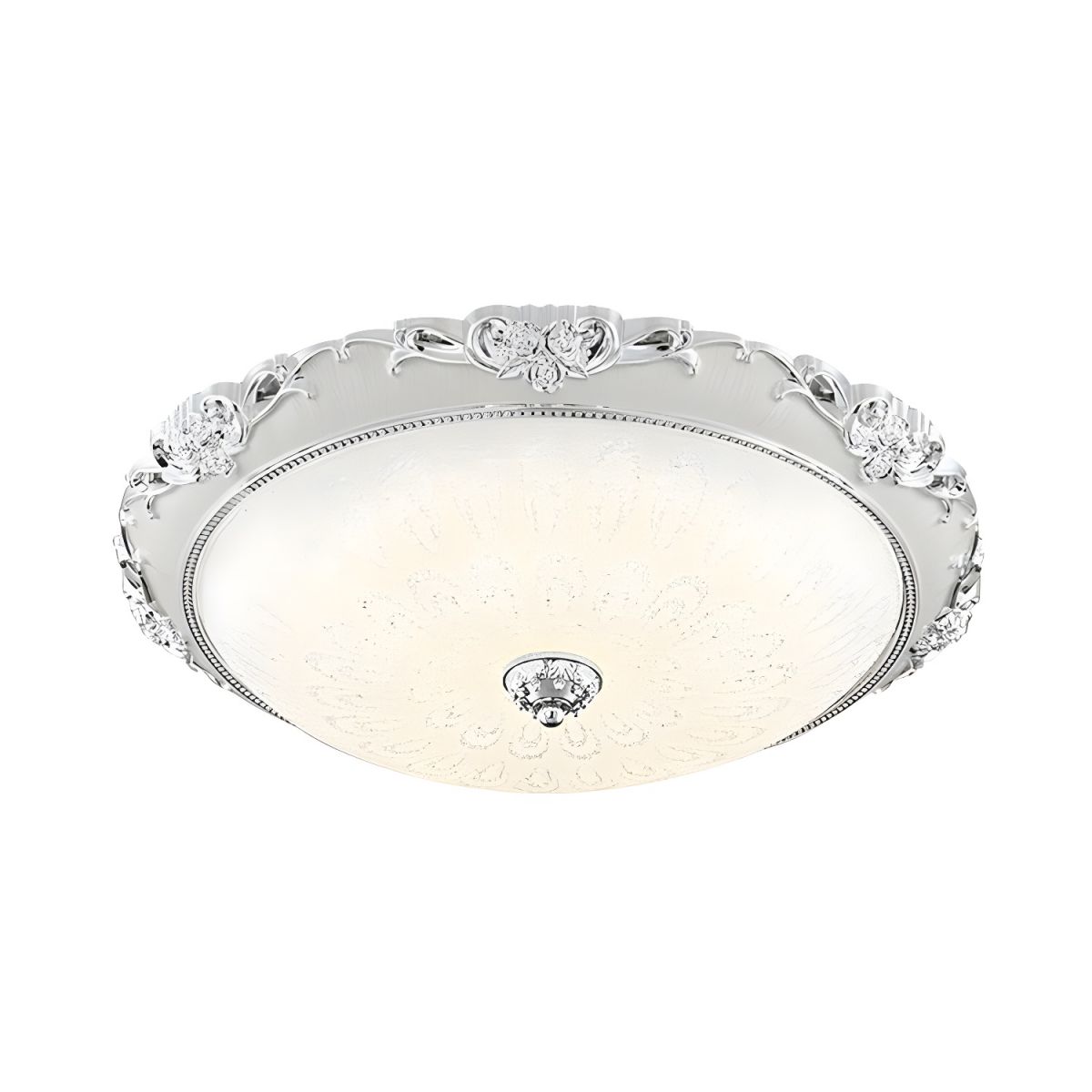 Ceiling Light with Wide Glass Modern Flush Mount | Domira