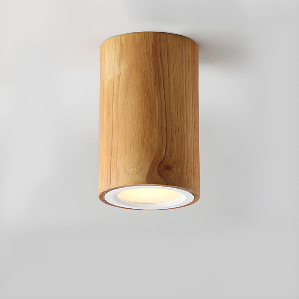 Ceiling Light with Wood Cylinder Nordic Style | Lynoro
