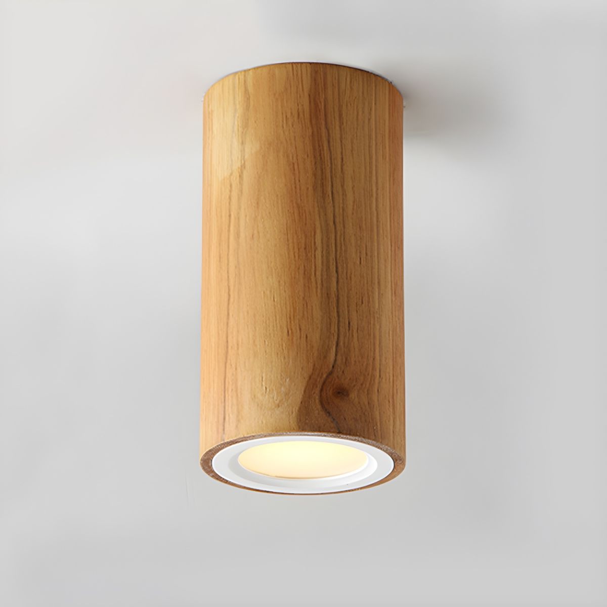 Ceiling Light with Wood Cylinder Nordic Style | Lynoro