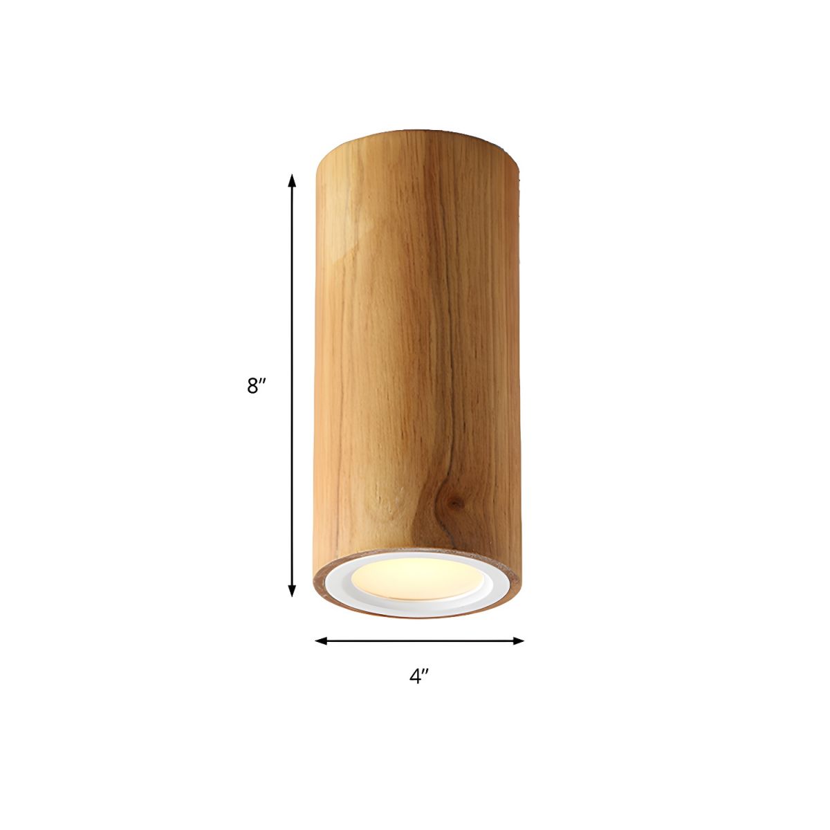 Ceiling Light with Wood Cylinder Nordic Style | Lynoro