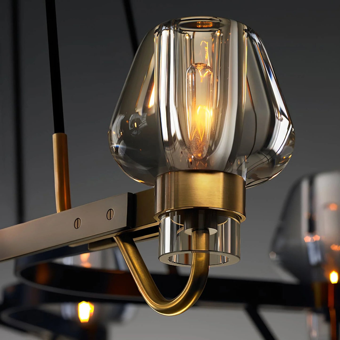 Chandelier Brass Frame for Modern Interiors | Montaro