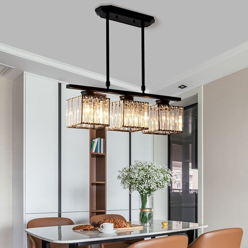 Chandelier Glass Multi-Head Modern Dining Light | Jorica