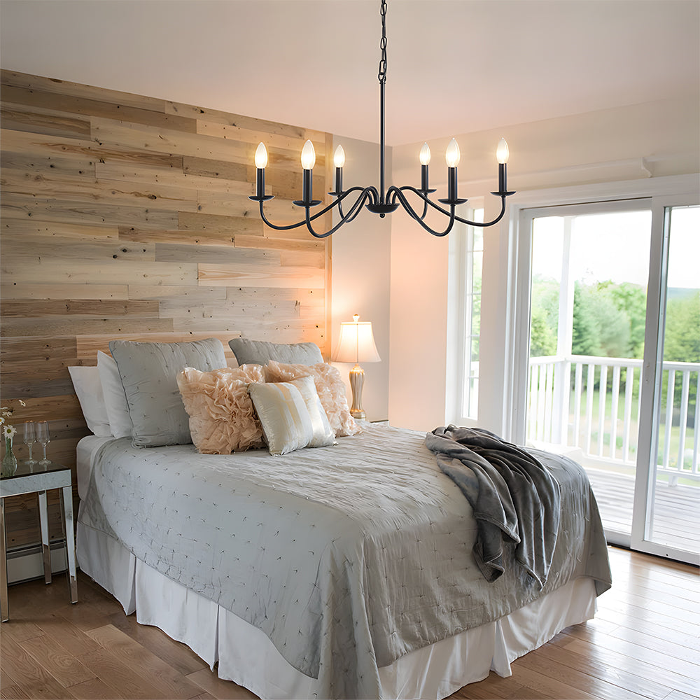 Chandelier Modern Iron Adjustable Height | Zinora