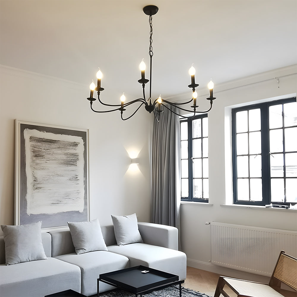 Chandelier Modern Iron Adjustable Height | Zinora