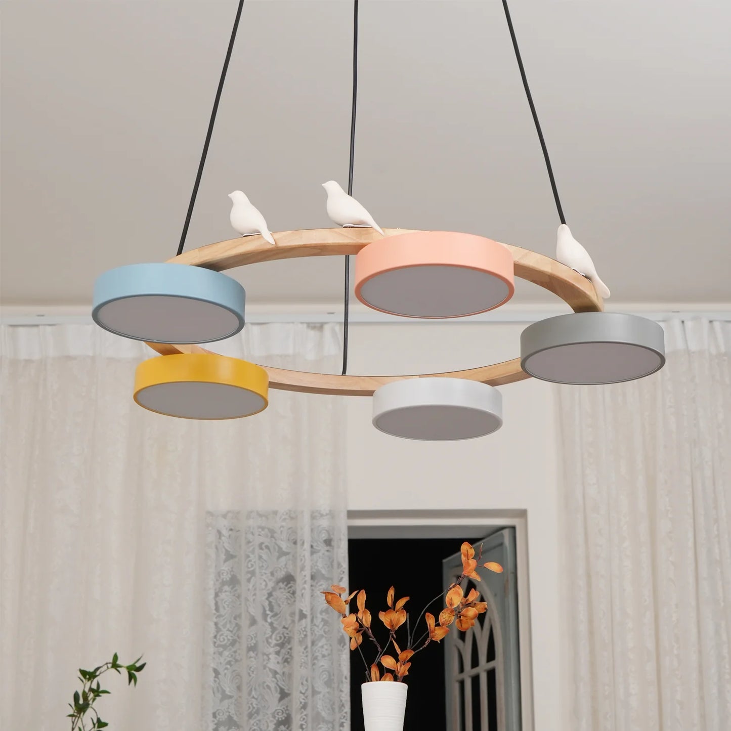 Chandelier Wood Frame in Modern Style | Sienaro