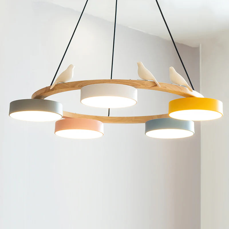 Chandelier Wood Frame in Modern Style | Sienaro
