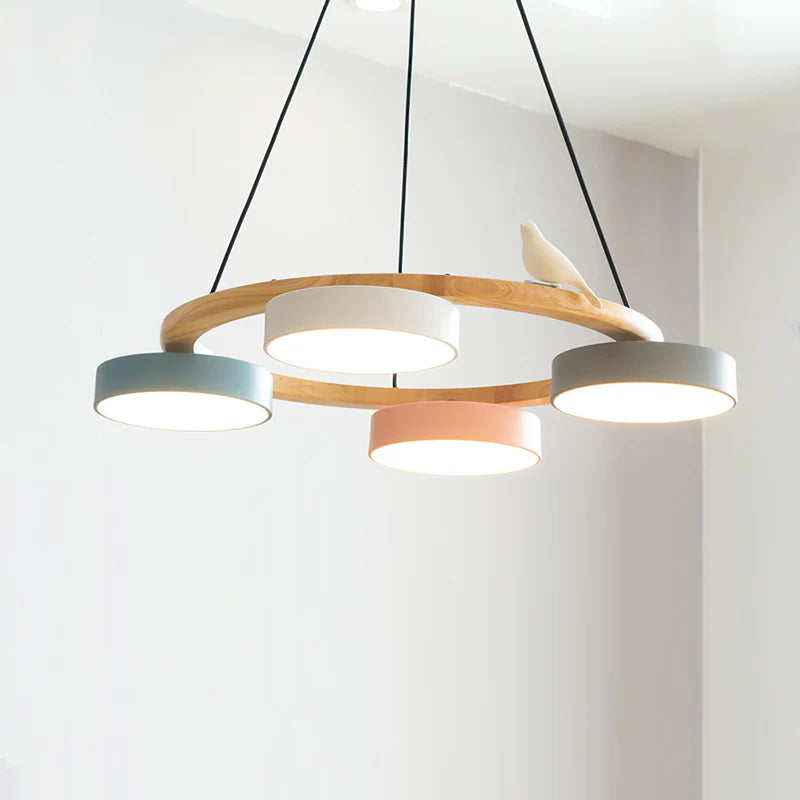 Chandelier Wood Frame in Modern Style | Sienaro
