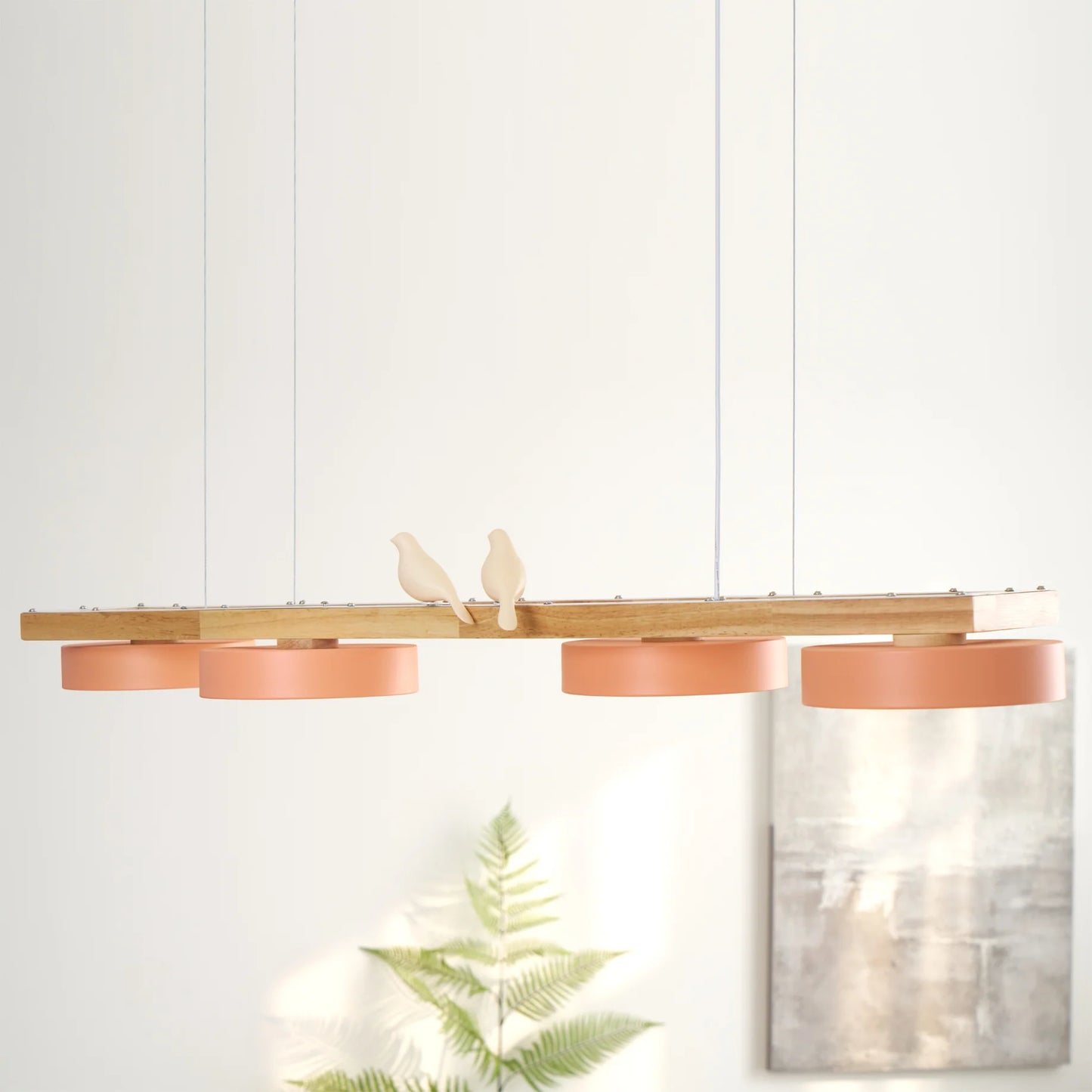 Chandelier Wooden Frame Modern Style | Sienlor