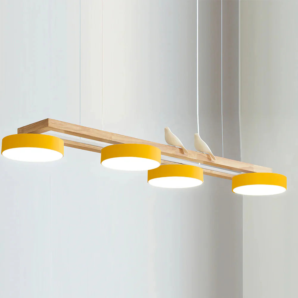 Chandelier Wooden Frame Modern Style | Sienlor