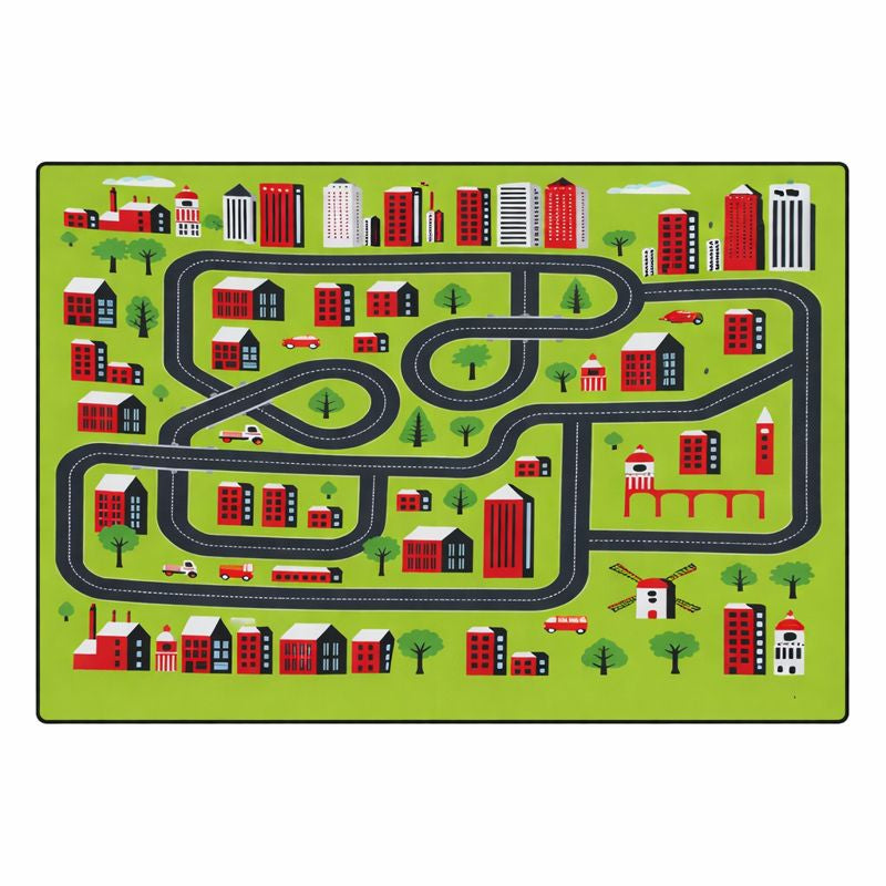 City Road Play Mat for Kids Traffic Map Carpet | Roados