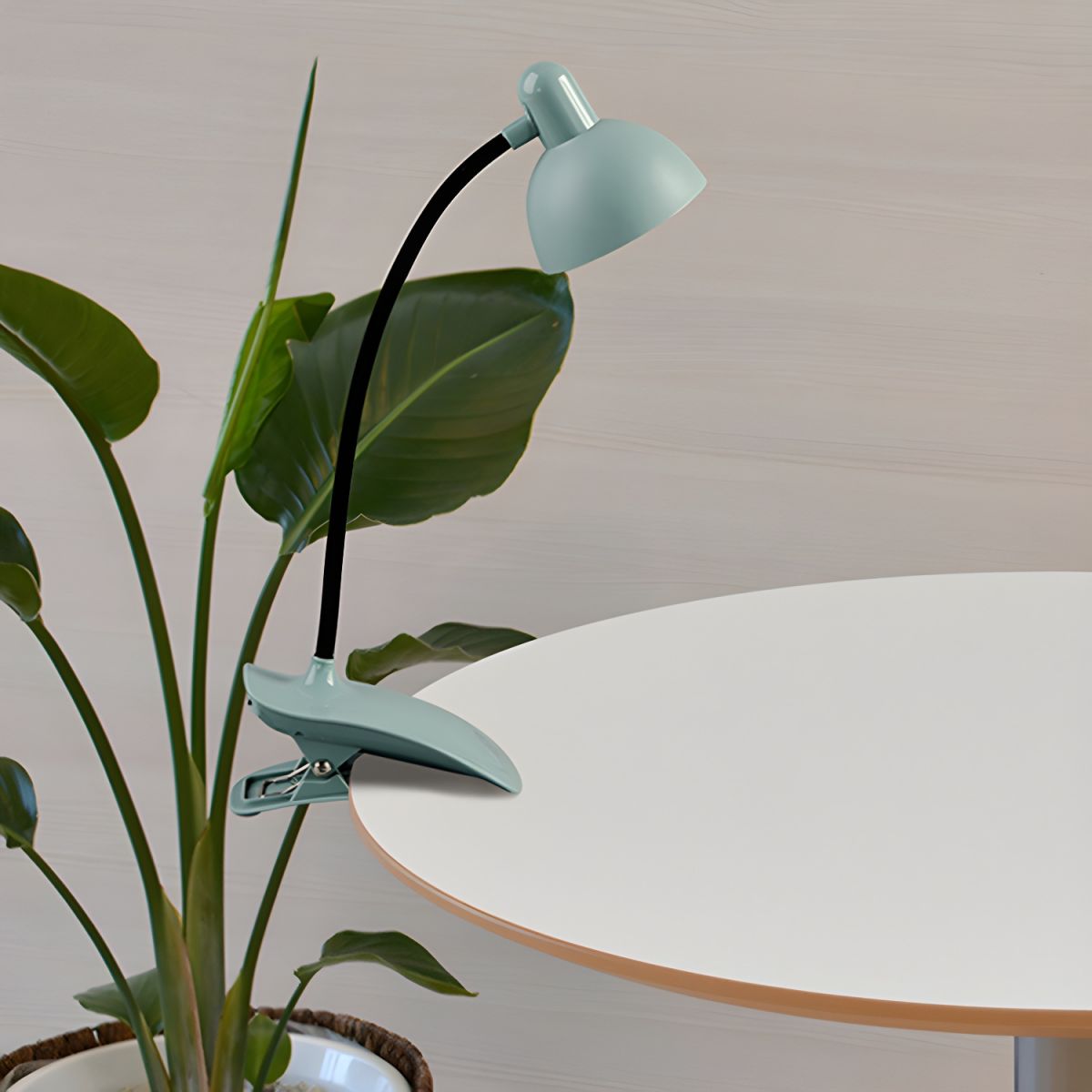 Clamp Lamp with LED Flexible Gooseneck Modern Design | Orenia
