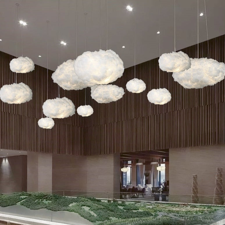 Cloud Ceiling Light with Soft Fabric Floating Design | Zareli