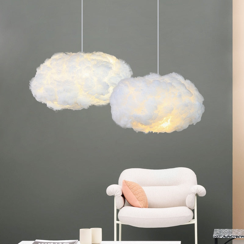 Cloud Ceiling Light with Soft Fabric Floating Design | Zareli