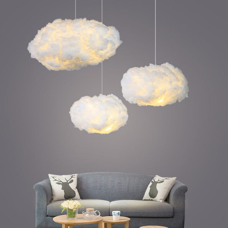 Cloud Ceiling Light with Soft Fabric Floating Design | Zareli