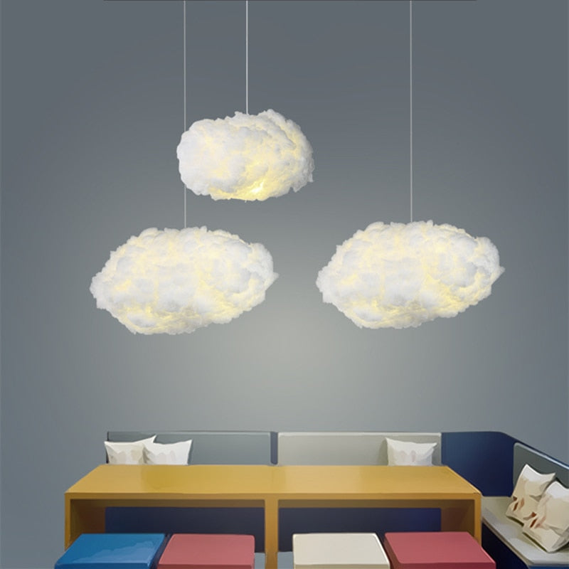 Cloud Ceiling Light with Soft Fabric Floating Design | Zareli