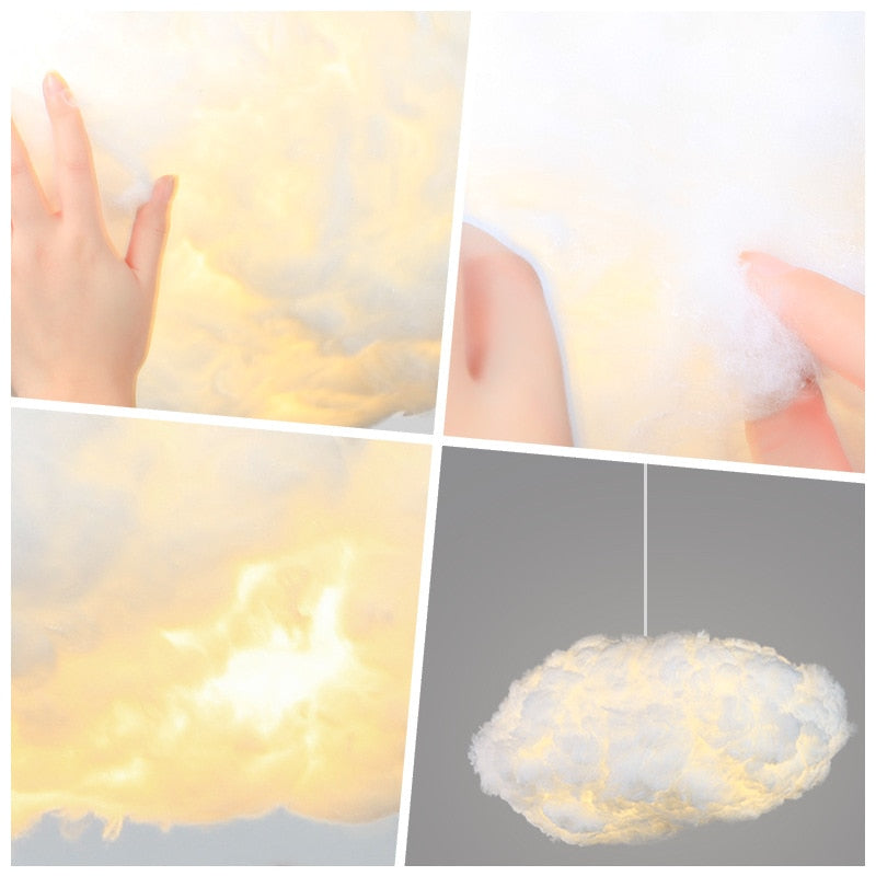 Cloud Ceiling Light with Soft Fabric Floating Design | Zareli