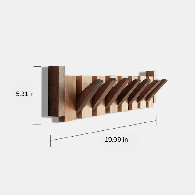 Coat Rack Piano Inspired Wall Organizer Modern Design | Toravi
