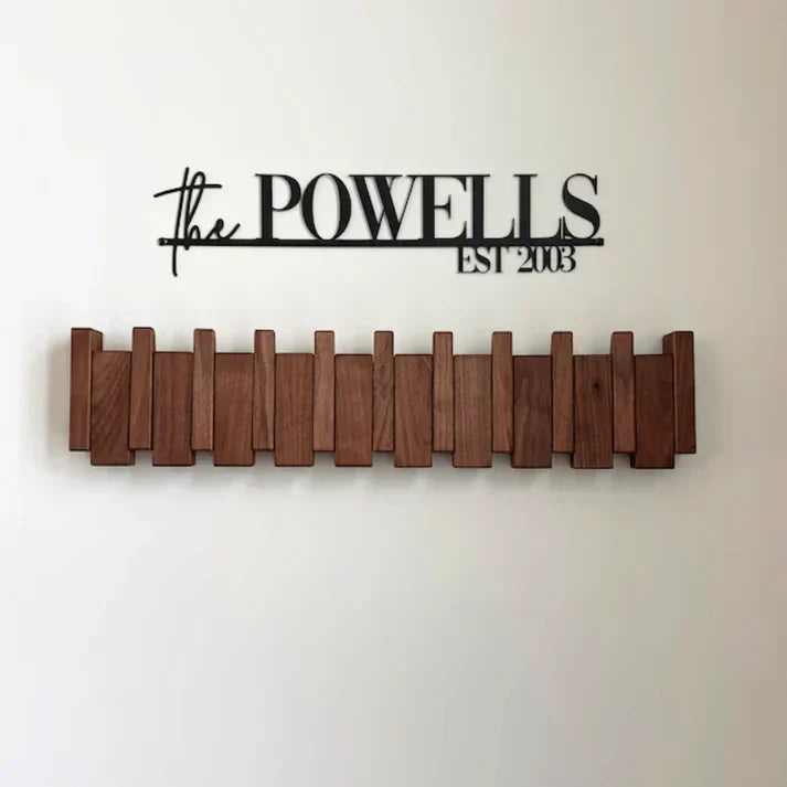 Coat Rack Piano Inspired Wall Organizer Modern Design | Toravi