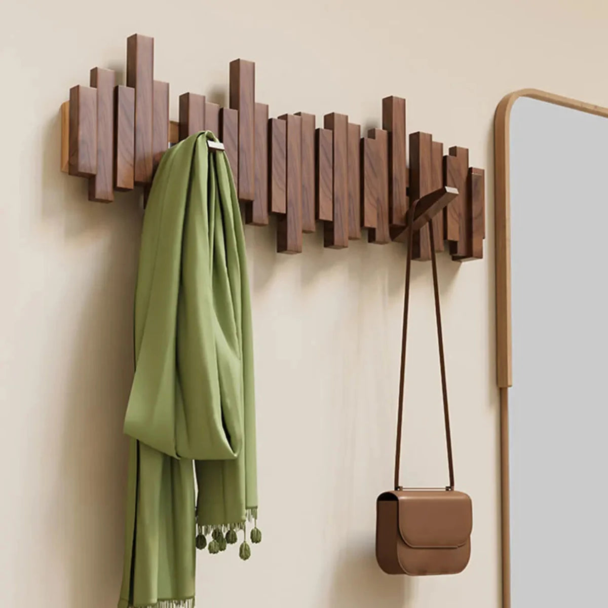 Coat Rack Solid Wood in Piano Design | Zolavi