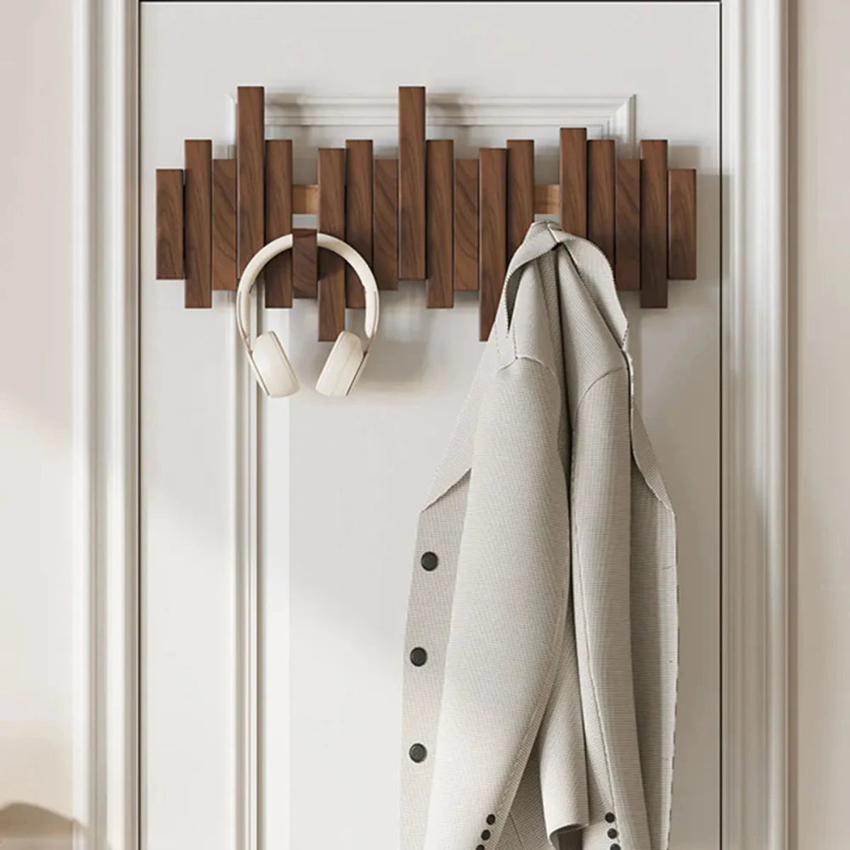 Coat Rack Solid Wood in Piano Design | Zolavi