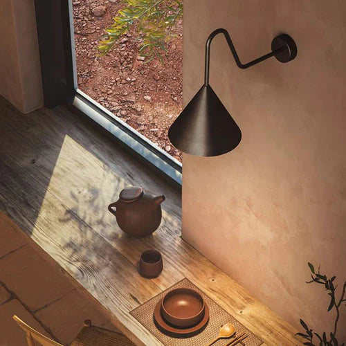 Cone Metal Wall Light Outdoor Modern Design | Raylix