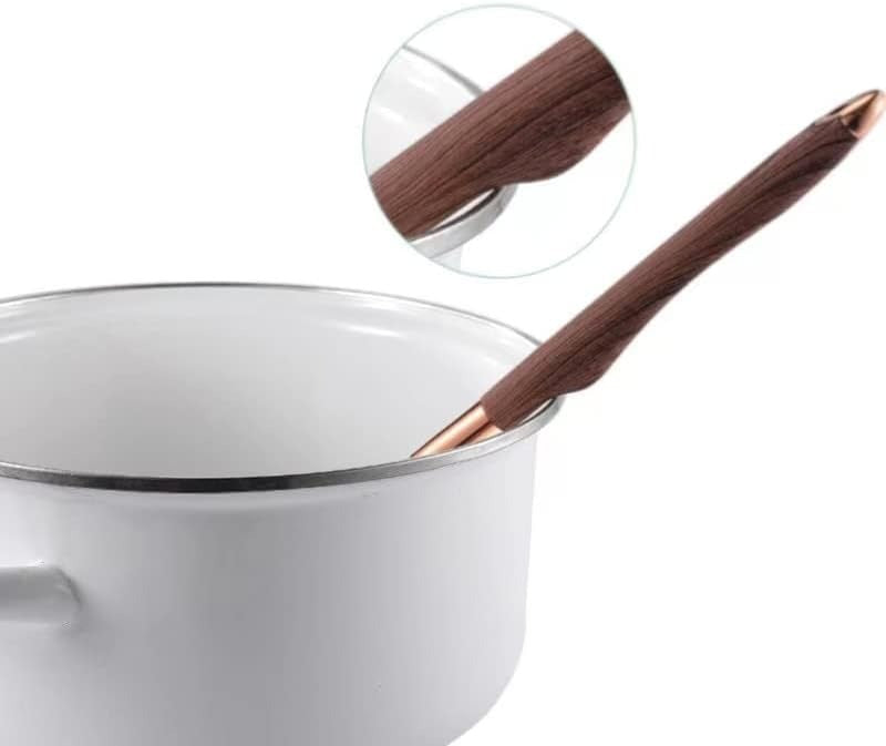 Cooking Set Silicone Utensils 10 Pieces Wood Look Modern | Silano